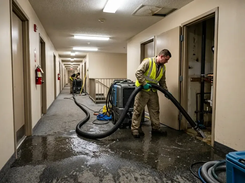 multi-unit-apartment-hallway-f-005 — frequently asked questions, Emergency Burst Pipe Water Extraction & Removal in Crossvil…